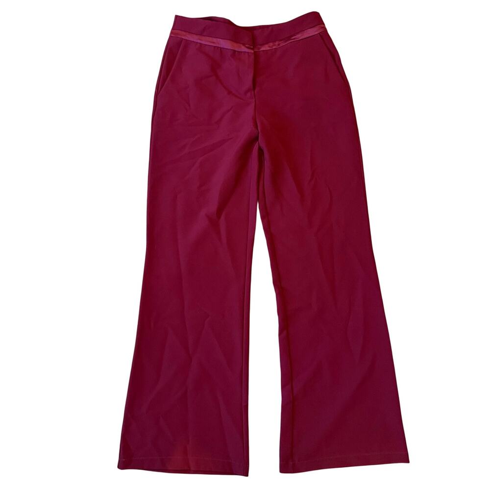 Astrid Italy Women’s Pink Pants Size Large Wide Leg Trousers